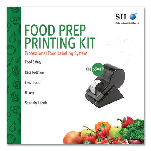Picture of SLP620-FP Food Prep Kit with One Touch Label Software, 70mm/sec Print Speed, 208dpi, 4.48 x 6.77 x 5.83