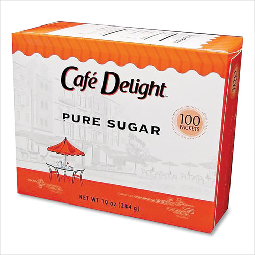 Picture of Pure Sugar Packets, 0.10 oz Packet, 100 Packets/Box