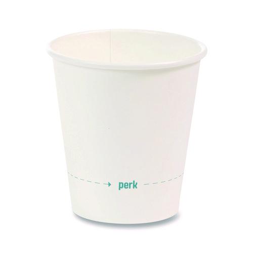 Picture of White Paper Hot Cups, 8 oz, 50/Pack