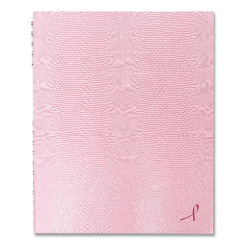 Picture of Pink Ribbon NotePro Notebook, 1 Subject, Medium/College Rule, Pink Cover, 10.75 x 8.5, 200 Sheets
