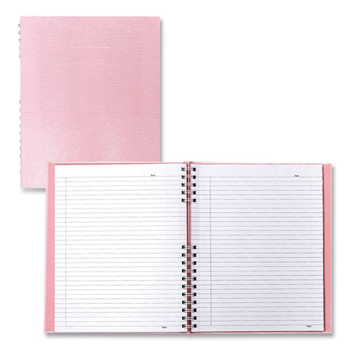 Picture of Pink Ribbon NotePro Notebook, 1 Subject, Medium/College Rule, Pink Cover, 10.75 x 8.5, 200 Sheets