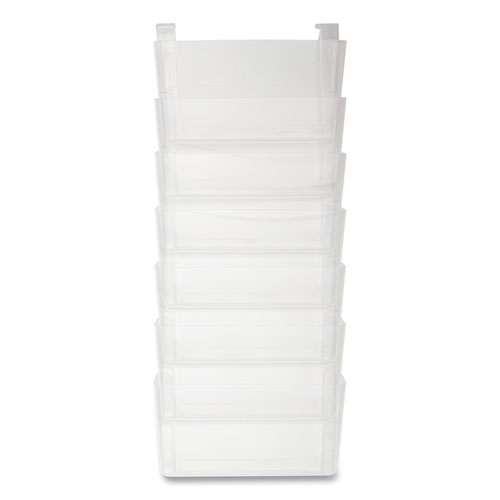 Picture of Unbreakable Plastic Wall File, 7 Sections, Letter Size, 13" x 3.81" x 30.78", Clear