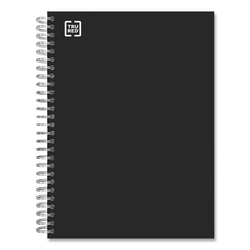 Picture of Three-Subject Notebook, Medium/College Rule, Black Cover, 9.5 x 5.88, 138 Sheets