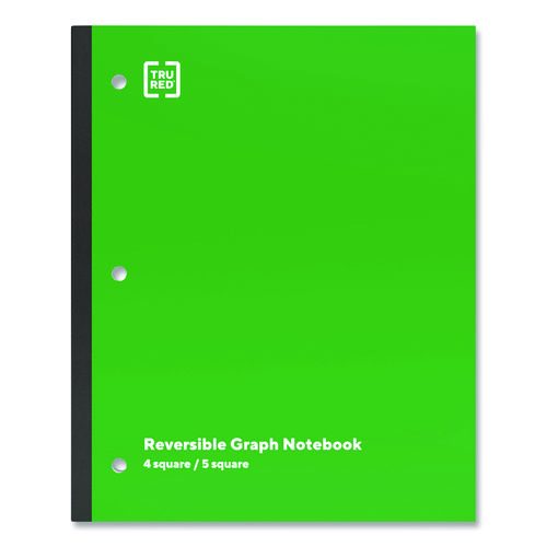 Picture of Wireless One-Subject Notebook, Quadrille Rule, Green Cover, (80) 11 x 8.5 Sheets