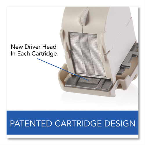 Picture of Desktop Electric Stapler Cartridge, 0.25" Leg, 0.5" Crown, Steel, 1,500/Cartridge, 2 Cartridges/Box, 3000/Box