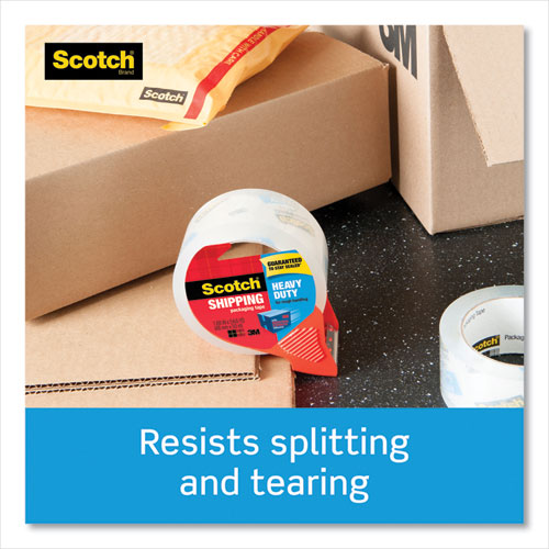 Picture of 3850 Heavy-Duty Packaging Tape with Dispenser, 3" Core, 1.88" x 54.6 yds, Clear, 4/Pack