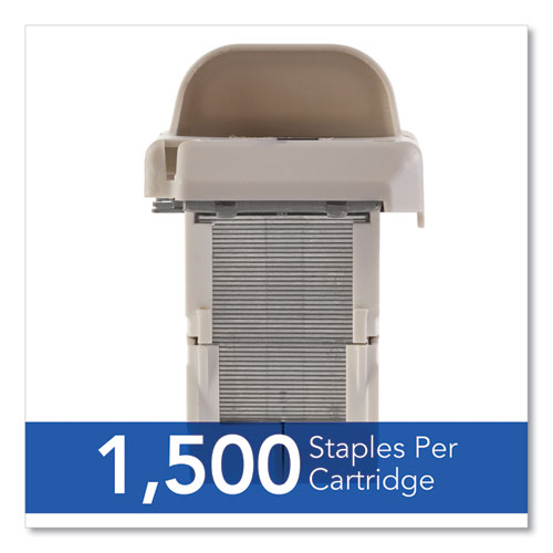 Picture of Desktop Electric Stapler Cartridge, 0.25" Leg, 0.5" Crown, Steel, 1,500/Cartridge, 2 Cartridges/Box, 3000/Box