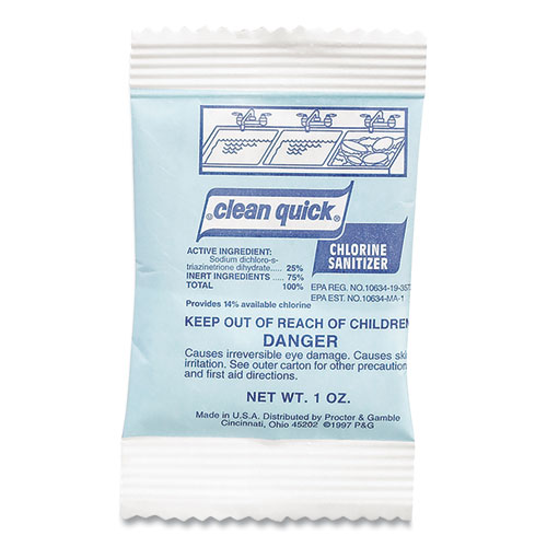 Picture of Powdered Chlorine-Based Sanitizer, 1oz Packet, 100/Carton