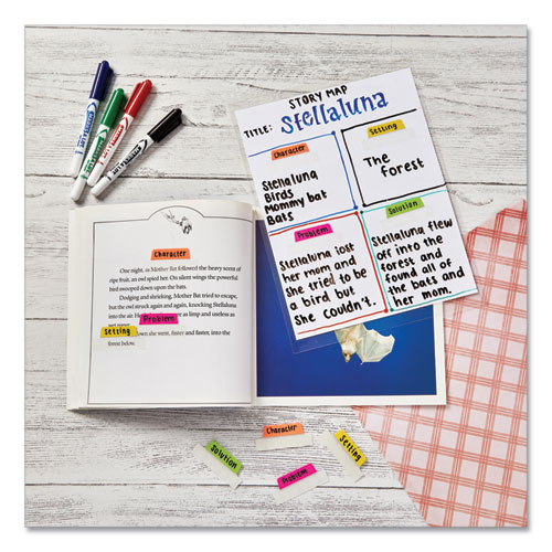 Picture of MARKS A LOT Pen-Style Dry Erase Markers, Medium Bullet Tip, Assorted Colors, 4/Set (24459)