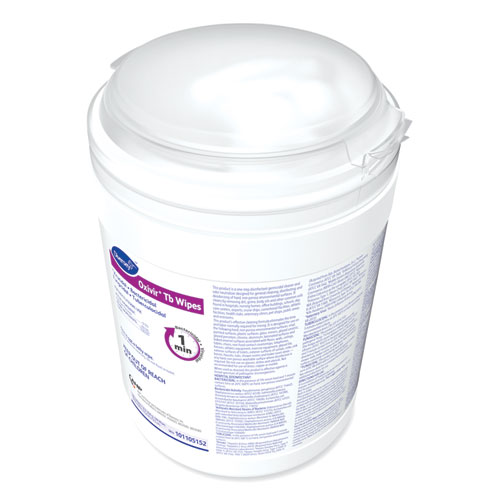 Picture of Oxivir TB Disinfectant Wipes, 6 x 6.9, Characteristic Scent, White, 160/Canister, 4 Canisters/Carton