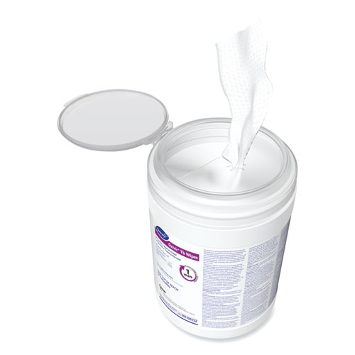 Picture of Oxivir TB Disinfectant Wipes, 6 x 6.9, Characteristic Scent, White, 160/Canister, 4 Canisters/Carton