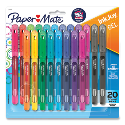 Picture of InkJoy Gel Pen, Stick, Medium 0.7 mm, Assorted Ink and Barrel Colors, 20/Pack