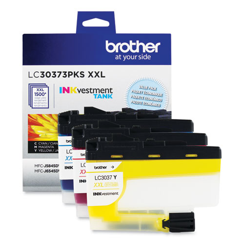 Picture of LC30373PKS INKvestment Super High-Yield Ink, 1,500 Page-Yield, Cyan/Magenta/Yellow