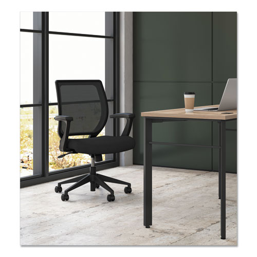 Picture of HVL521 Mesh Mid-Back Task Chair, Supports Up to 250 lb, 17.5" to 22" Seat Height, Black