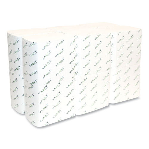 Picture of Valay Interfolded Napkins, 2-Ply, 6.5 x 8.25, White, 500/Pack, 12 Packs/Carton