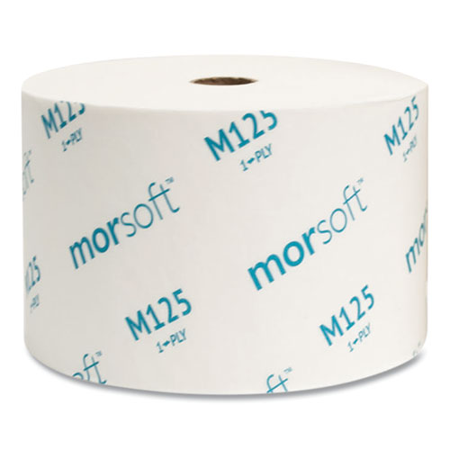 Picture of Small Core Bath Tissue, Septic Safe, 1-Ply, White, 2,500 Sheets/Roll, 24 Rolls/Carton