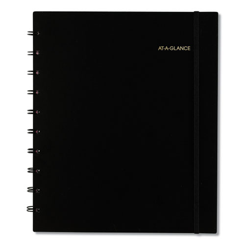 Picture of Move-A-Page Academic Weekly/Monthly Planners, 11 x 9, Black Cover, 12-Month (July to June): 2024 to 2025