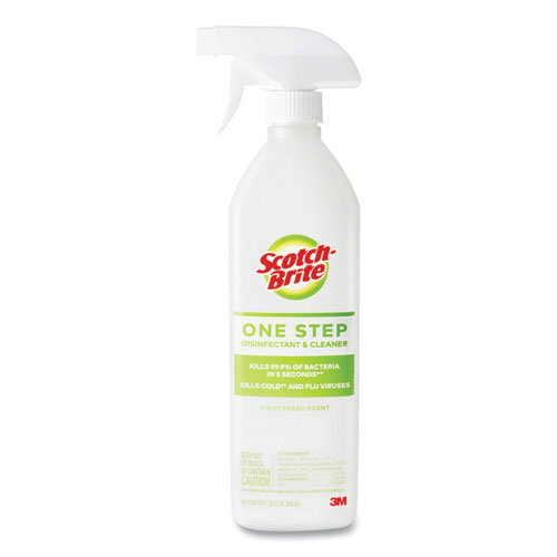 Picture of One Step Disinfectant and Cleaner, Light Fresh Scent, 28 oz Spray Bottle, 6/Carton