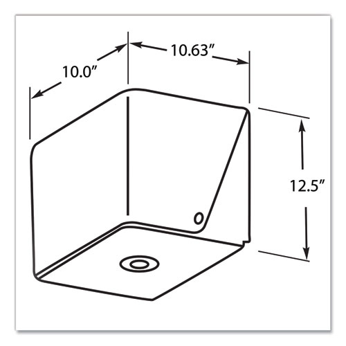 Picture of In-Sight Sr. Center Pull Dispenser, 10.65 x 10 x 12.5, Smoke