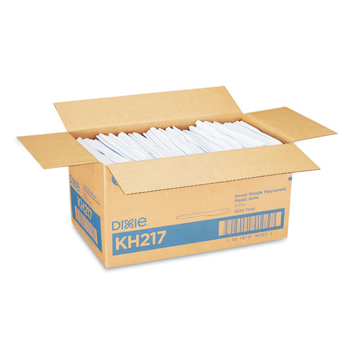 Picture of Plastic Cutlery, Heavyweight Knives, White, 1,000/Carton