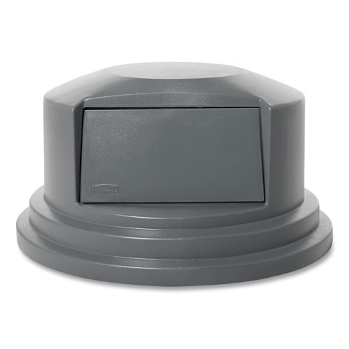 Picture of Round BRUTE Dome Top Lid for 55 gal Waste Containers, 27.25" Diameter, Gray