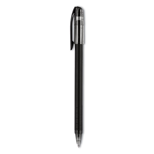 Picture of Jetstream 101 Hybrid Gel Pen, Stick, Bold 1 mm, Black Ink, Black Barrel, Dozen