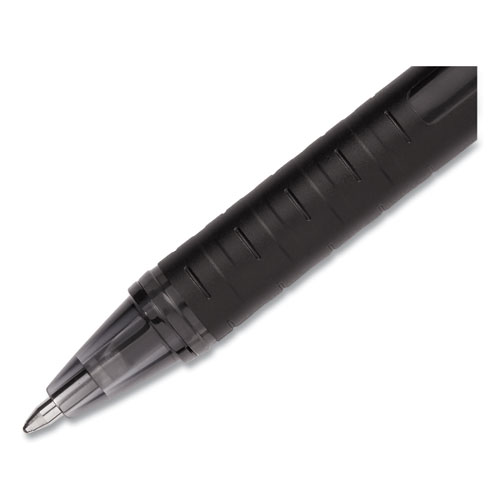 Picture of Jetstream 101 Hybrid Gel Pen, Stick, Bold 1 mm, Black Ink, Black Barrel, Dozen