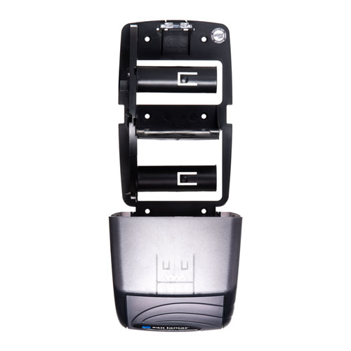 Picture of Duett Standard Bath Tissue Dispenser, Oceans, 7.5 x 7 x 12.75, Transparent Black Pearl