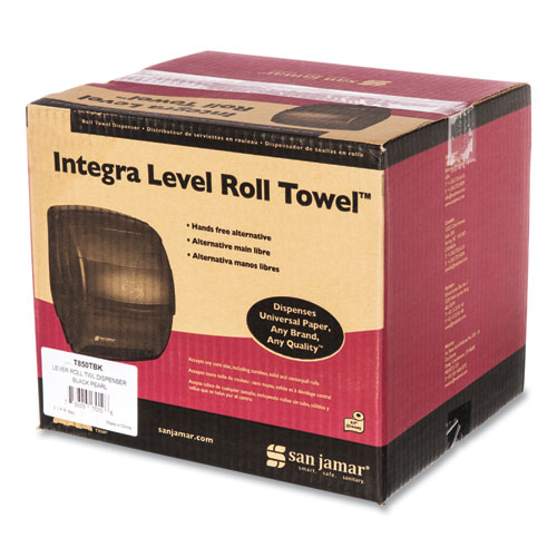 Picture of Integra Lever Roll Towel Dispenser, 11.5 x 11.25 x 13.5, Black Pearl