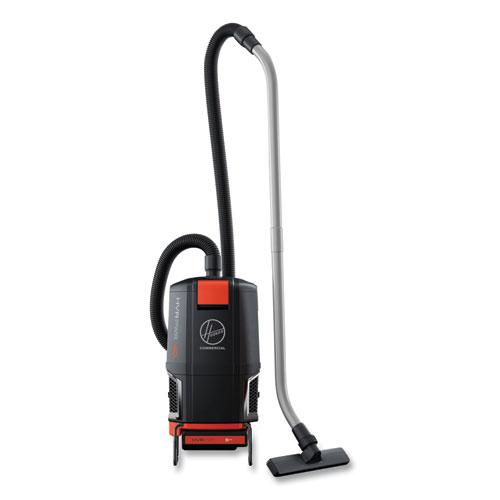 Picture of HVRPWR 40V Cordless Backpack Vacuum, Battery Sold Separately, 6 qt Tank Capacity, Black/Red