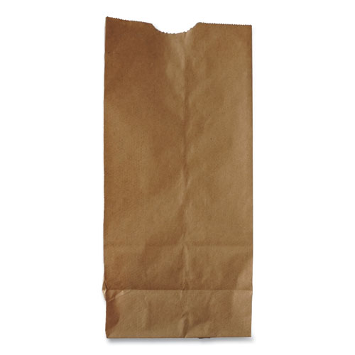 Picture of Grocery Paper Bags, #6 Size, 5.88" x 3.63" x 11", Natural, 500/Bundle