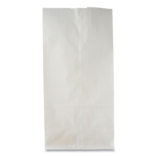 Picture of Grocery Paper Bags, #10 Size, 7" x 4.38" x 13.75", White, 500/Bundle