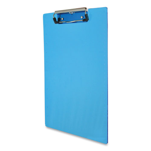 Picture of Acrylic Clipboard, 0.5" Clip Capacity, Holds 8.5 x 11 Sheets, Transparent Blue