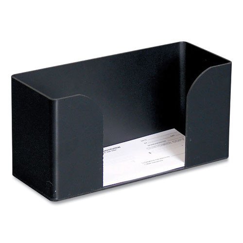 Picture of Forms Holder, For Deposit Slips, Tickets, Vouchers, Checks, ABS Plastic, Black