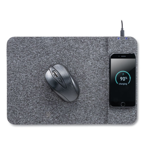 Picture of Powertrack Wireless Charging Mouse Pad, 13 x 8.75, Gray