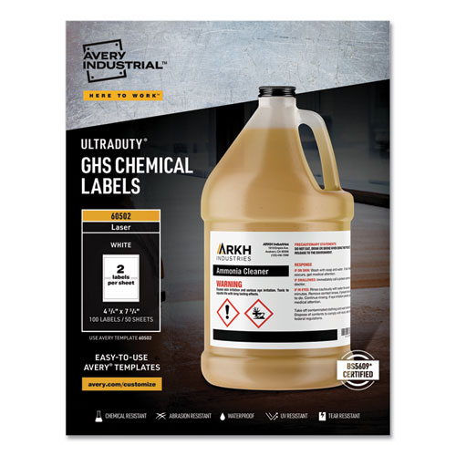Ultraduty+Ghs+Chemical+Waterproof+And+Uv+Resistant+Labels%2C+4.75+X+7.75%2C+White%2C+2%2Fsheet%2C+50+Sheets%2Fbox
