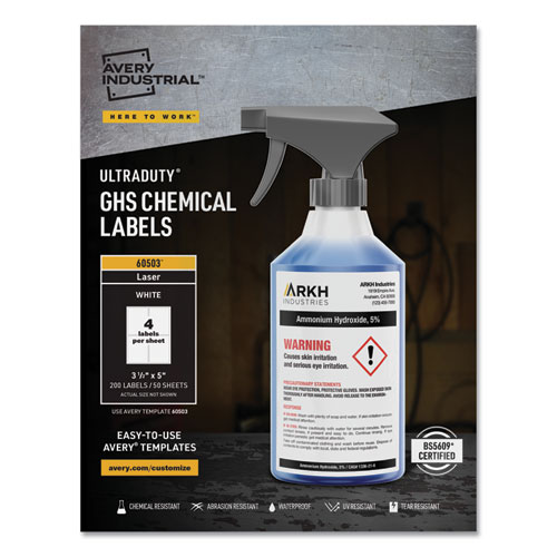Ultraduty+Ghs+Chemical+Waterproof+And+Uv+Resistant+Labels%2C+3.5+X+5%2C+White%2C+4%2Fsheet%2C+50+Sheets%2Fbox