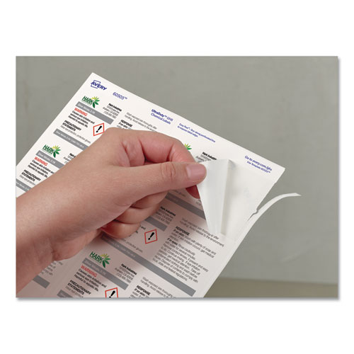 Picture of UltraDuty GHS Chemical Waterproof and UV Resistant Labels, 2 x 4, White, 10/Sheet, 50 Sheets/Pack