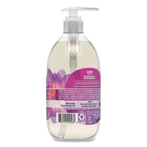 Picture of Natural Hand Wash, Lavender Flower and Mint, 12 oz Pump Bottle, 8/Carton