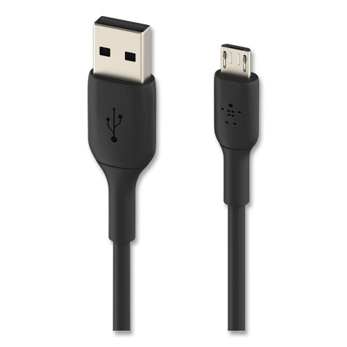 Picture of BOOST CHARGE USB-A to Micro USB ChargeSync Cable, 3.3 ft, Black