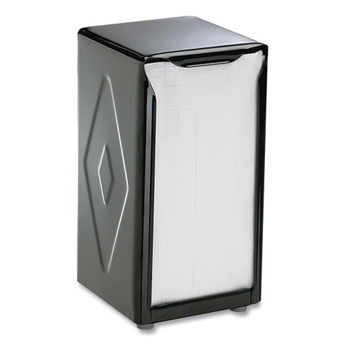 Picture of Tabletop Napkin Dispenser, Tall Fold, 3.75 x 4 x 7.5, Capacity: 150, Black
