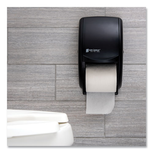 Picture of Duett Standard Bath Tissue Dispenser, 2 Roll, 7.5 x 7 x 12.75, Black Pearl
