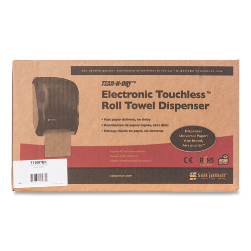 Picture of Tear-N-Dry Touchless Roll Towel Dispenser, 11.75 x 9 x 15.5, Black Pearl