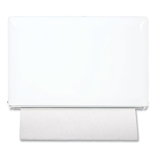Picture of Singlefold Paper Towel Dispenser, 10.75 x 6 x 7.5, White