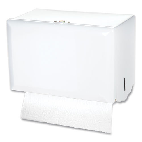 Picture of Singlefold Paper Towel Dispenser, 10.75 x 6 x 7.5, White