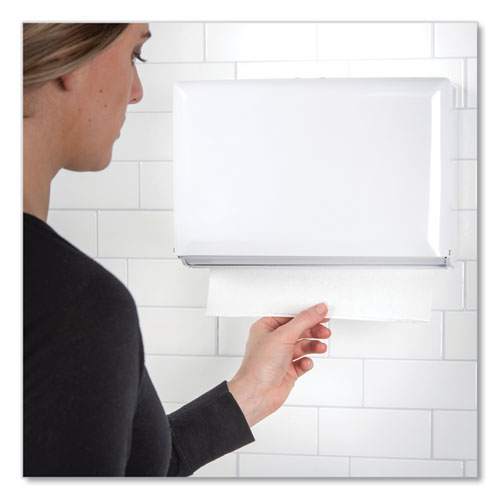 Picture of Singlefold Paper Towel Dispenser, 10.75 x 6 x 7.5, White