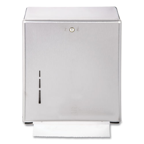 Picture of C-Fold/Multifold Towel Dispenser, 11.38 x 4 x 14.75, Stainless Steel