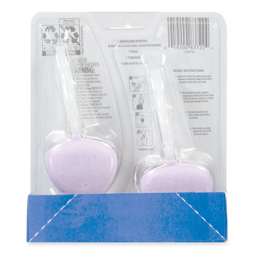 Picture of Hygienic Automatic Toilet Bowl Cleaner, Cotton Lilac, 2/Pack