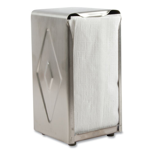 Picture of Tabletop Napkin Dispenser, Tall Fold, 3.75 x 4 x 7.5, Capacity: 150, Chrome