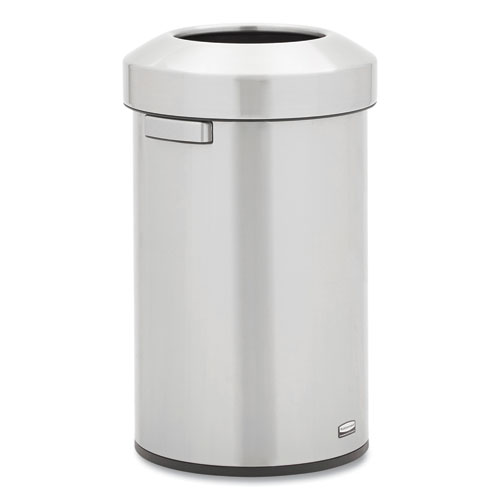 Picture of Refine Series Waste Receptacle, 16 gal, Plastic/Stainless Steel
